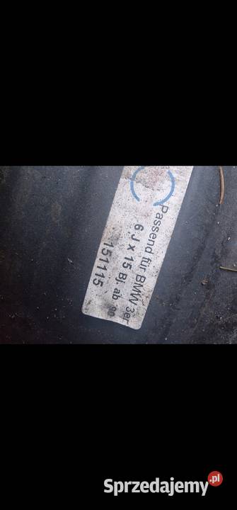 2x Felgi stalowe bmw e46 15stki 6j et42 Wola Uhruska