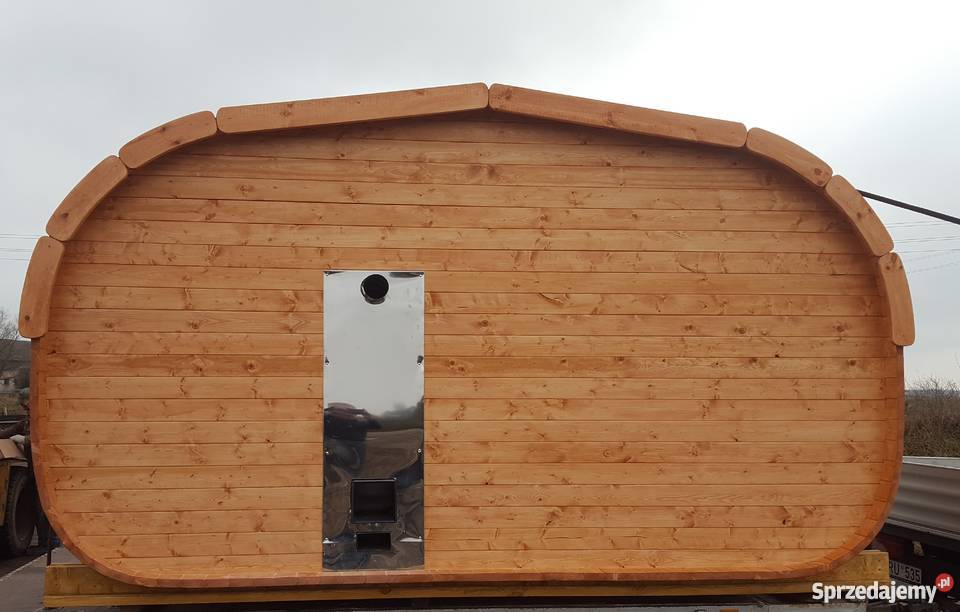 Sauna Owalna Beczka Owal Ogrodowa z piecem Sejny