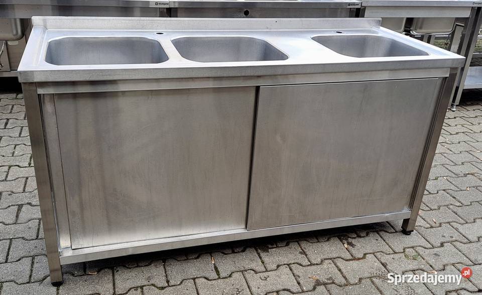 ZLEW 3 KOMOROWY Z SZAFKĄ DRZWI SUWANE 1606085 Nowe Skalmierzyce