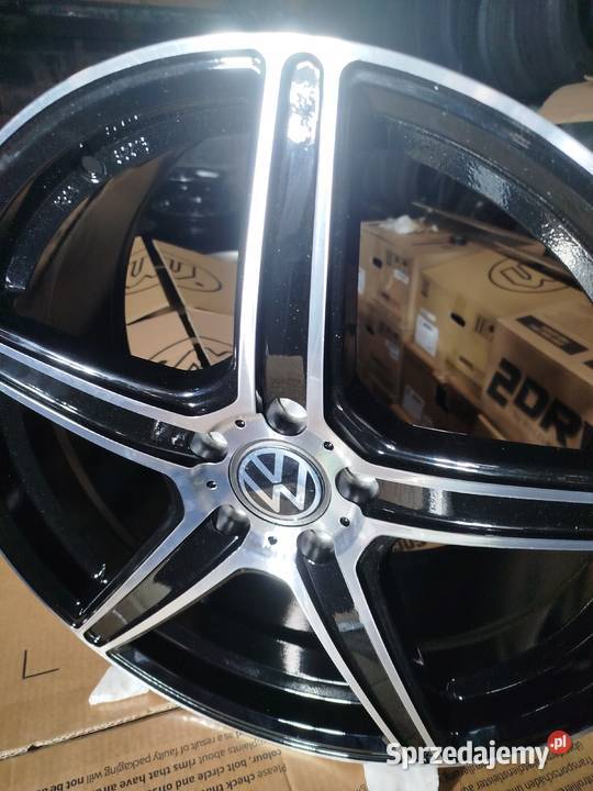 F375Alufelgi Nowe 19 5x112 Et45 Vw Skoda Audi aluminiowe Samochodowe