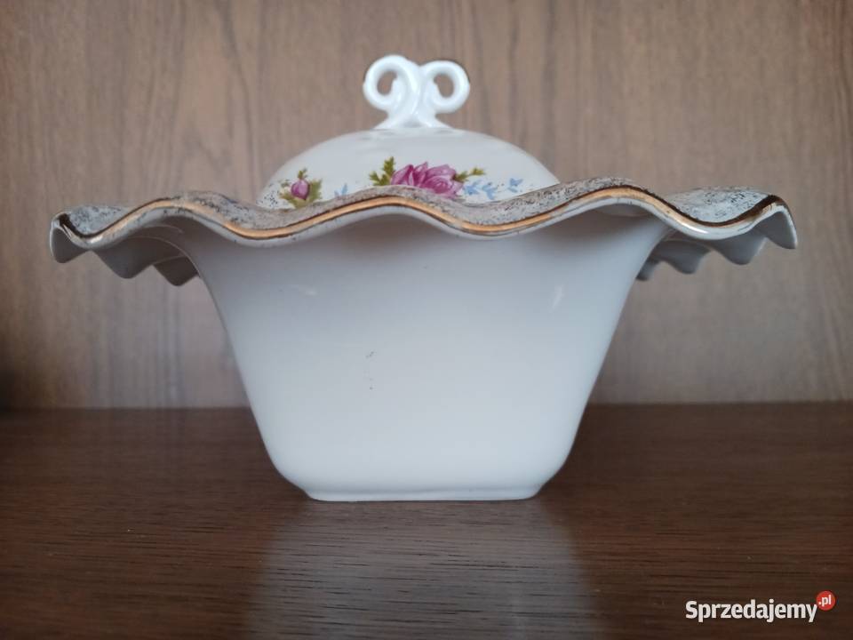 Porcelana Chodzież Iwona cukiernica biały Częstochowa sprzedam