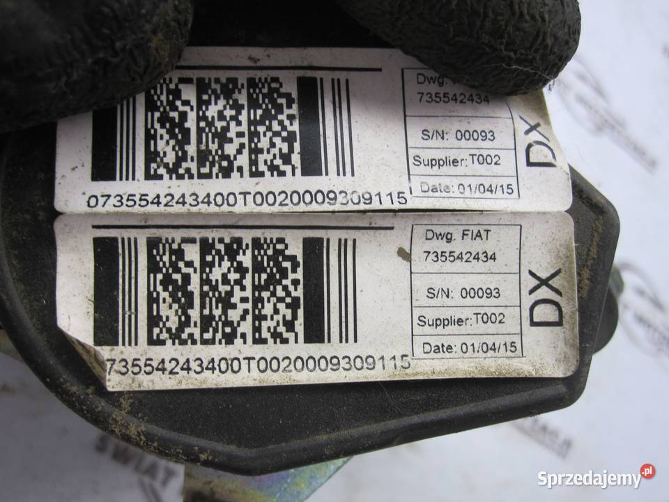 FIAT DOBLO II 13r pas bezpieczeństwa prawy przód osobowe Kielce