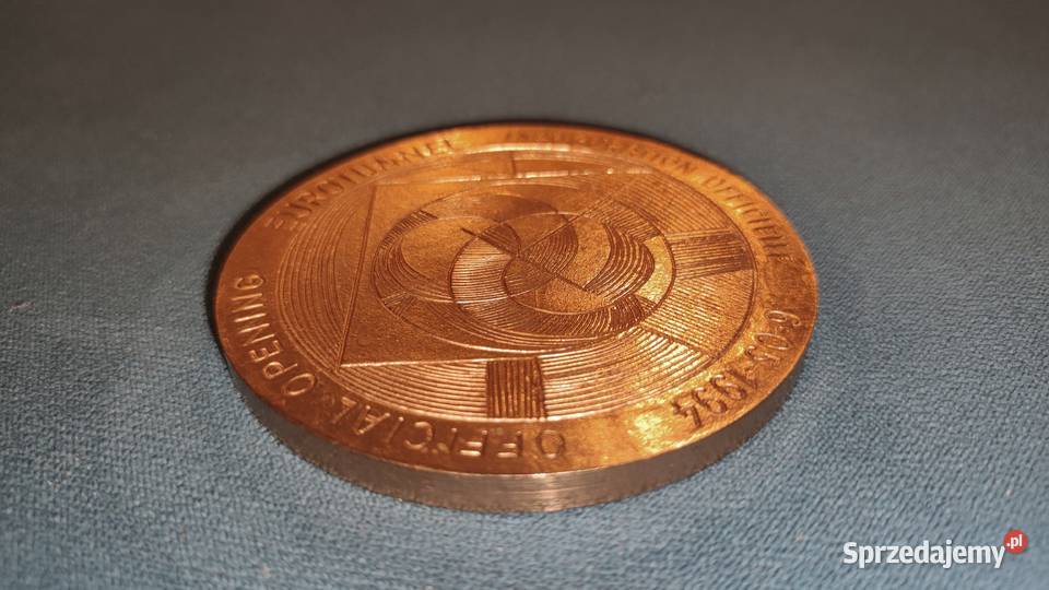 Medal z oficjalnego otwarcia Eurotunelu w 1994 Gdańsk