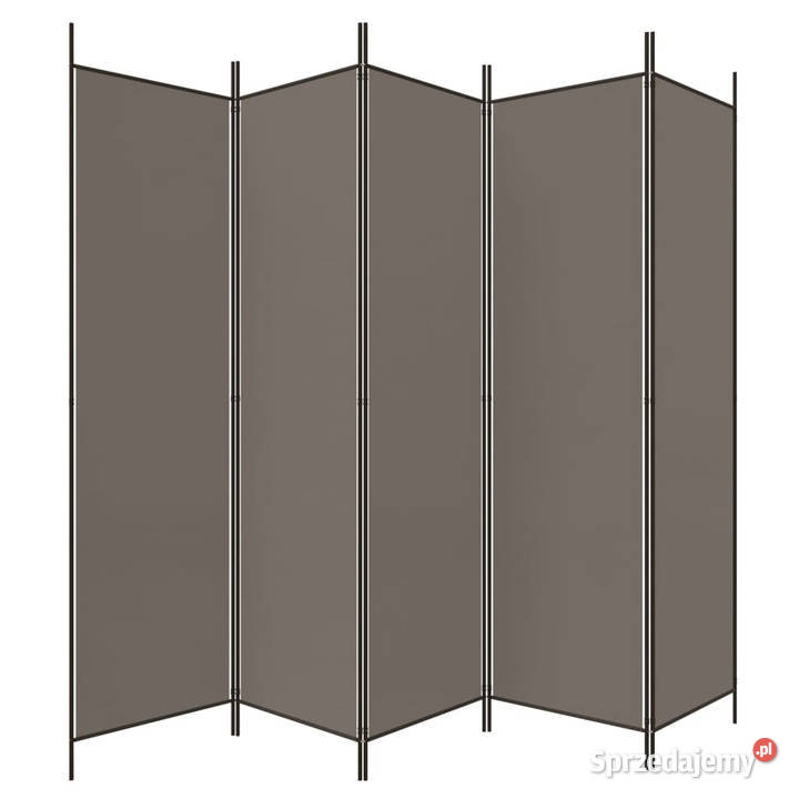 Parawan 5panelowy antracytowy250x220 tkanina Warszawa sprzedam