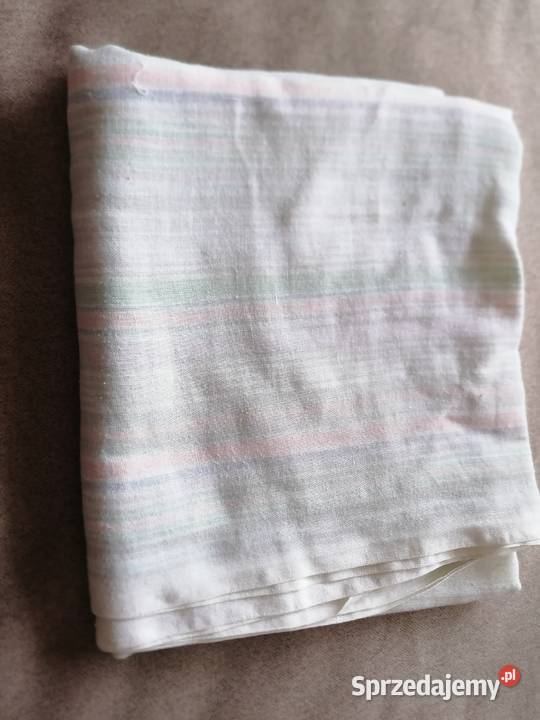 Tkanina muślin bawełniany w paseczki łódzkie Łódź sprzedam
