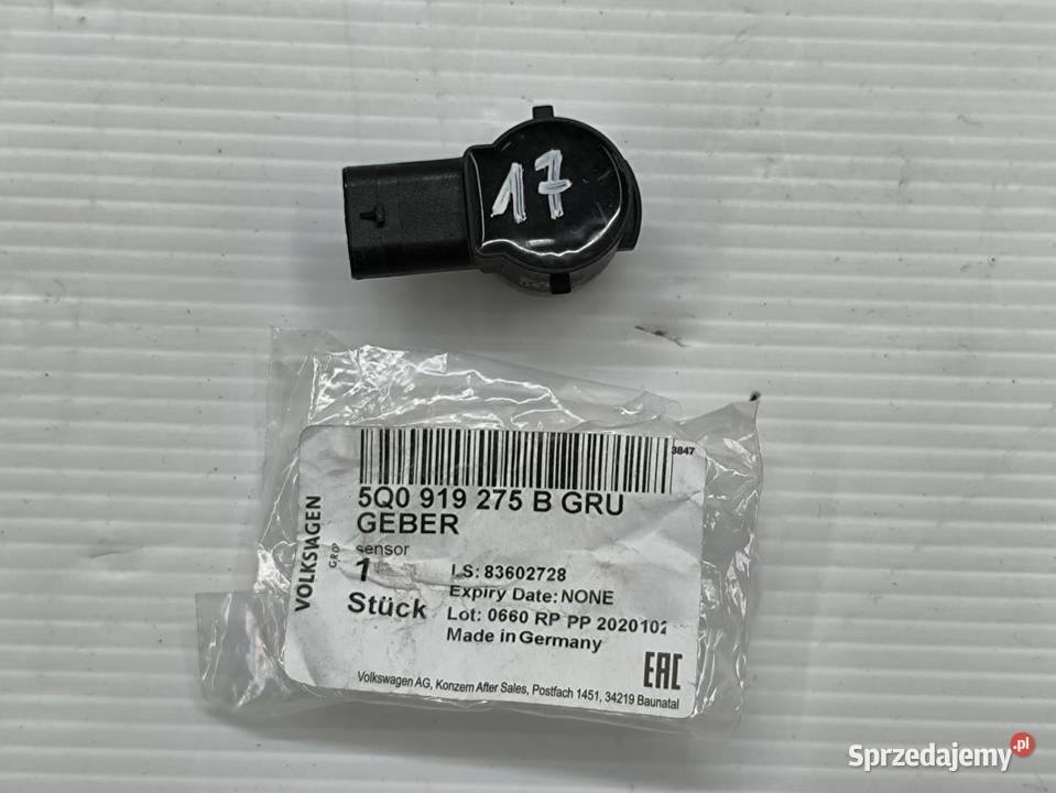 5Q0919275B CZUJNIK PDC VW AUDI SEAT SKODA PRZÓD osobowe sprzedam