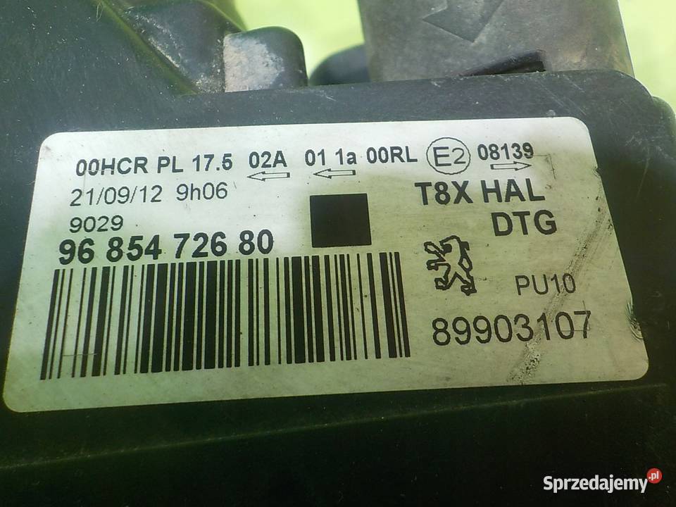 PEUGEOT 5008 I 16 EHDI 12r 5D lampa prawa przod Suków sprzedam