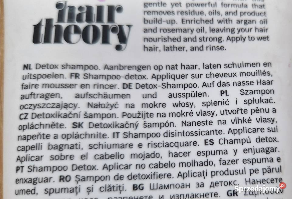 szampon oczyszczający detoksujący Hair Theory Kraków