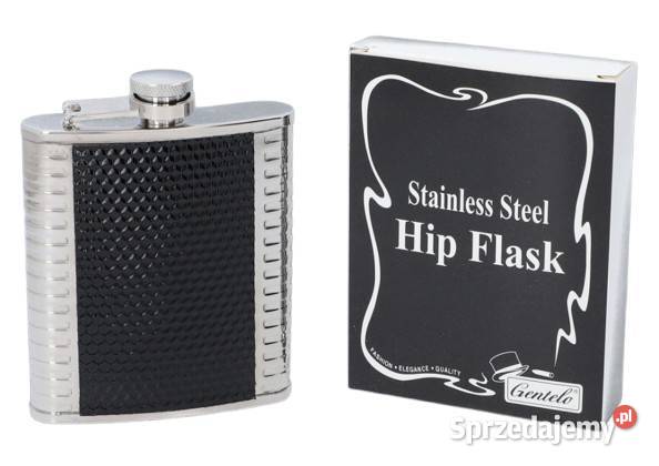 Piersiówka ze Stali Nierdzewnej w EkoSkórze Ostrowy nad Okszą