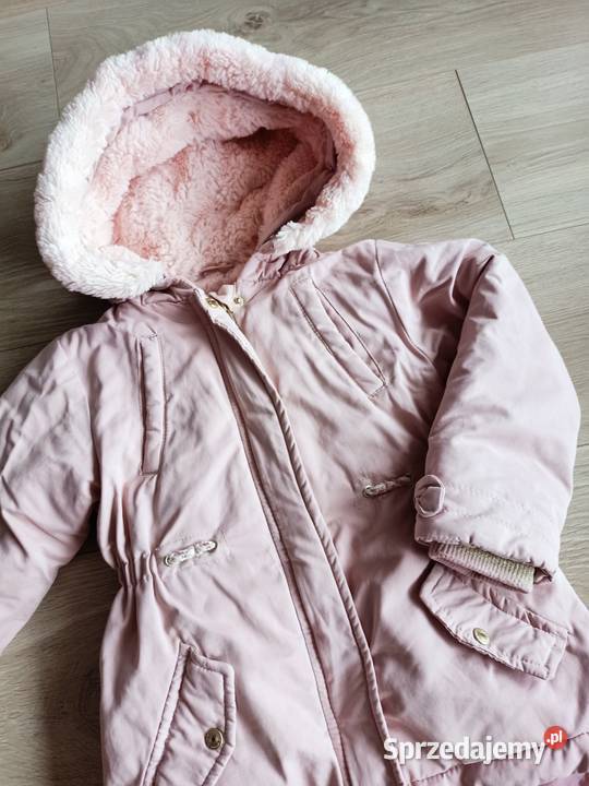 Kurtka parka zimowa dziewczęca różowa 104 Cool Club Płock