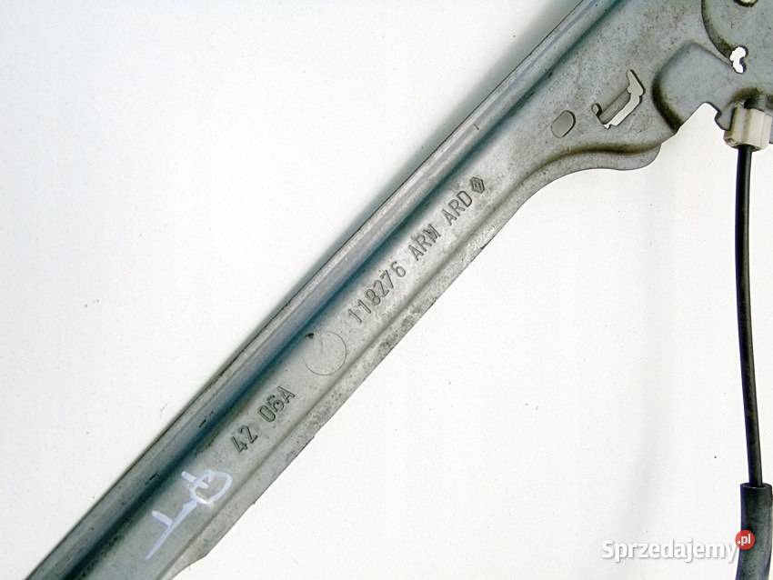 Podnośnik szyby prawy tył Renault Modus 2007 osobowe Sosnowiec