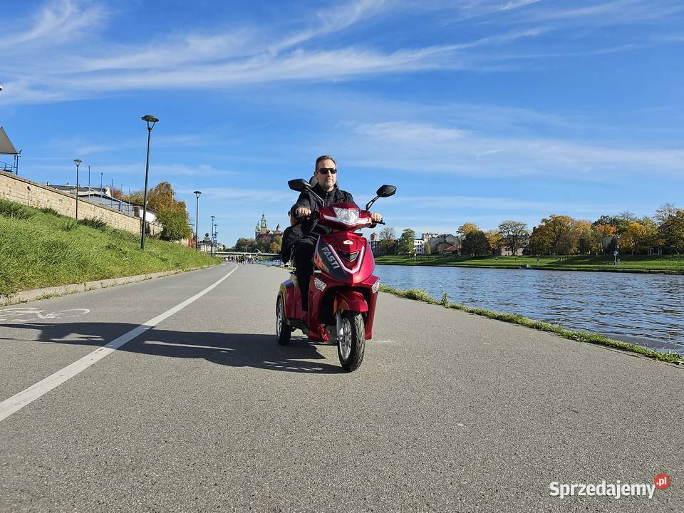 Skuter elektryczny trójkołowy FASTI 3 uchwyt pas małopolskie Kraków