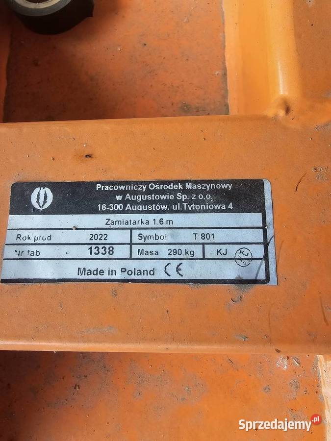 Zamiatarka komunalna 160 nieuszkodzony dolnośląskie Sosnowa