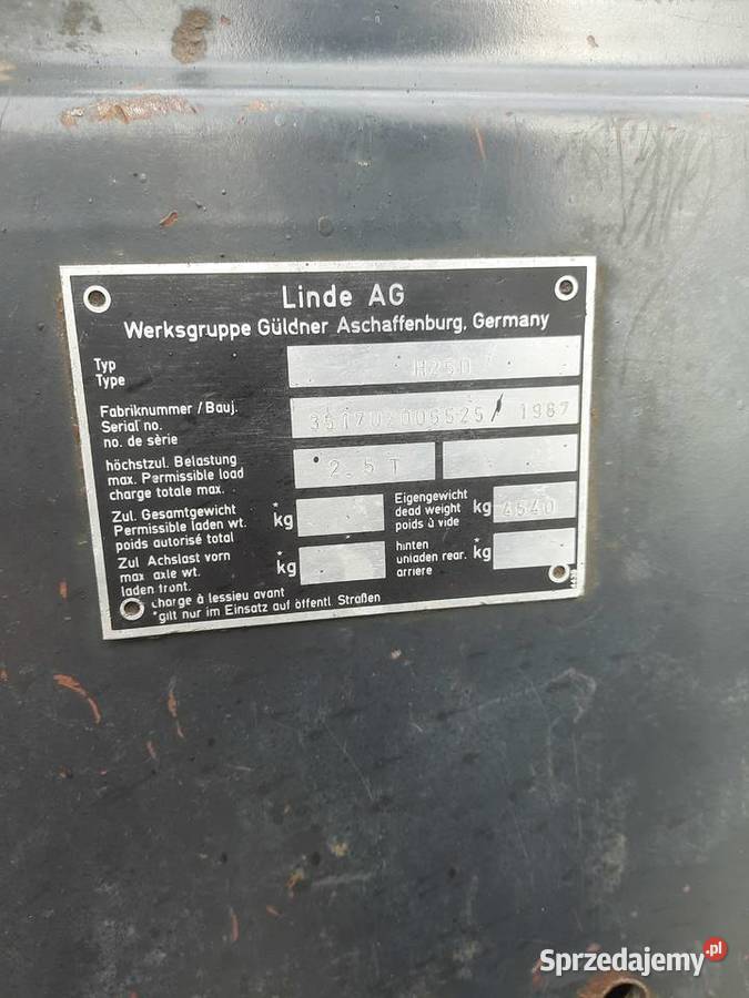 Wózek widłowy Linde H25 Diesel Miechów
