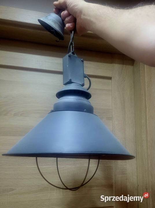 Loftowa lampa wisząca INDUSTRIAL metalowa na Lampy wiszące Gliwice