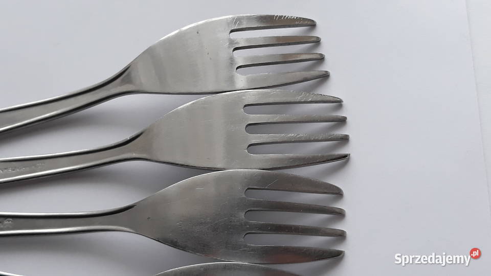 Widelce obiadowe KRATKA Polwid sztućce PRL Dąbrowa Górnicza