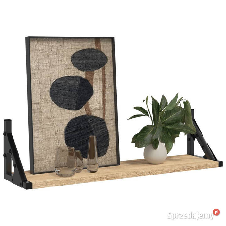 Półki ścienne 2 dąb sonoma 60x15x155 WM836324 Warszawa