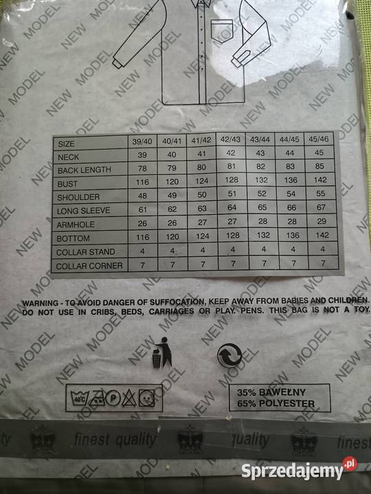 Koszula męska wizytowa rozmiar 4546 Rozmiar 46 Płock sprzedam