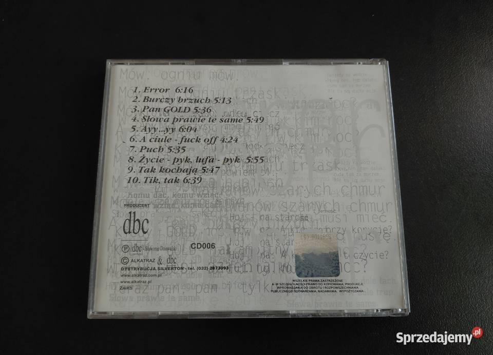 Alkatraz Error 1 wydanie 2001 DBC CD Wałbrzych