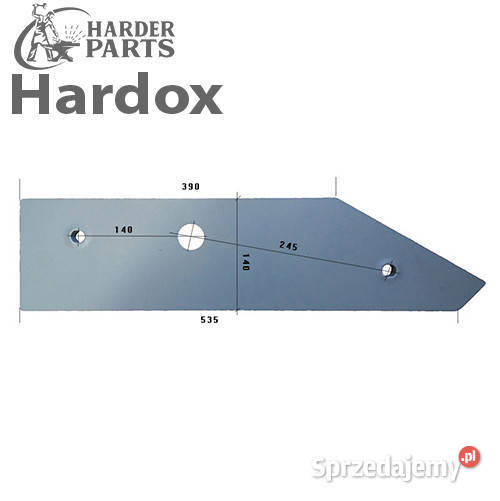 Płoza HARDOX sukov4 części do pługa SUKOV Suwałki
