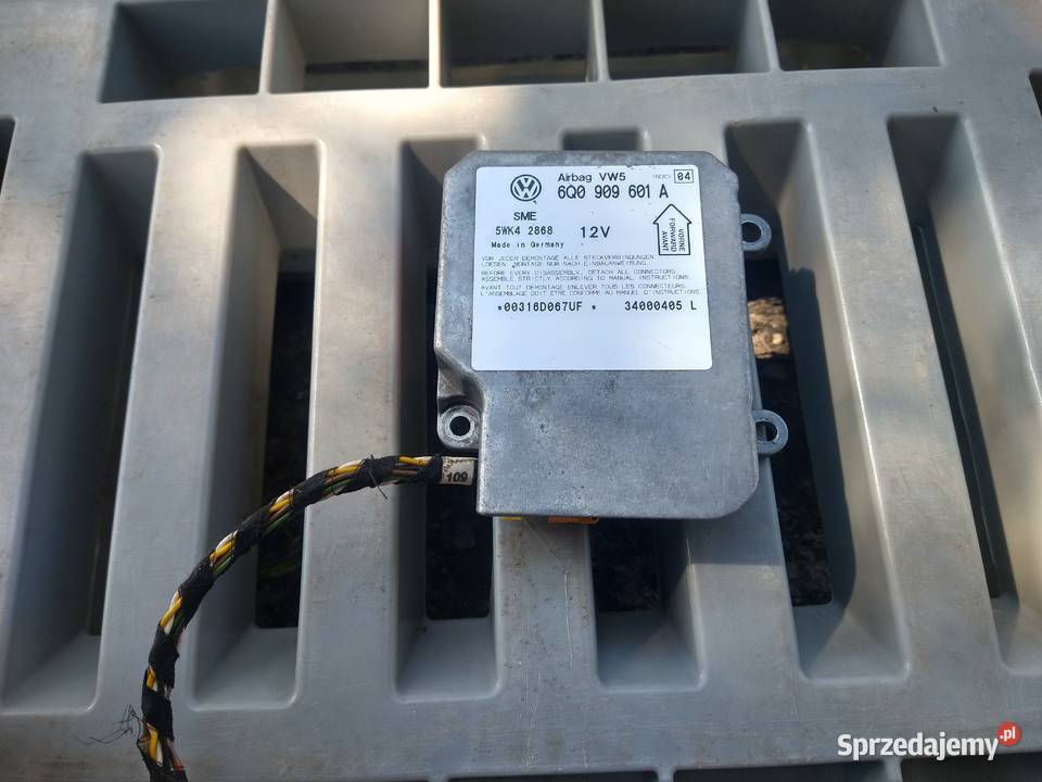 Moduł SensorSterownik Airbag 6Q0 909 601A Vw osobowe małopolskie Radziszów