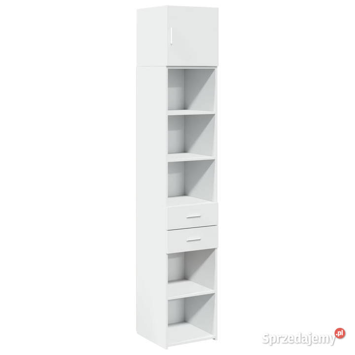 Wąska szafka biała 40x425x225 materiał Warszawa