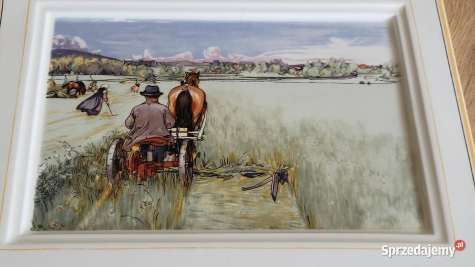 Uroczy obraz na porcelanowej płycie Villeroy Kraków