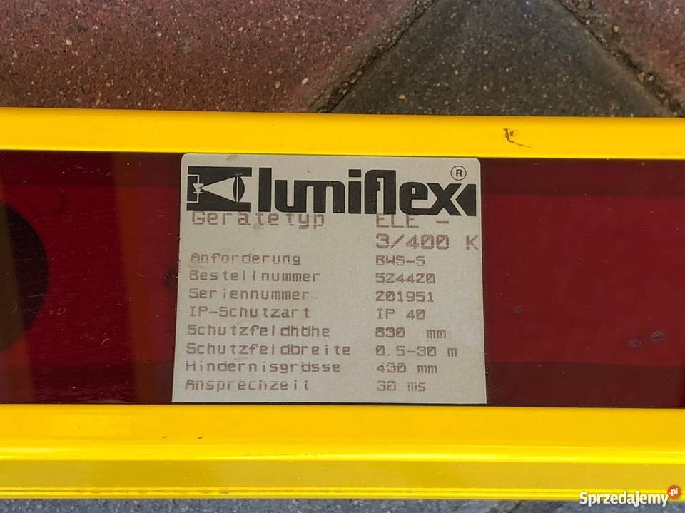 Kurtyna Świetlna LEUZE Lumiflex ELE3400 K Nowy Tomyśl