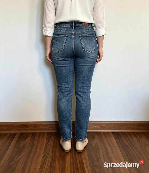 Jeansy Damskie Niebieskie Skinny 40 Kraków