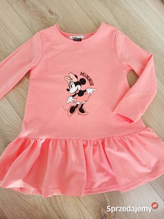 Sukienka babydoll dziewczęca różowa Myszka Rozmiar 110 Płock