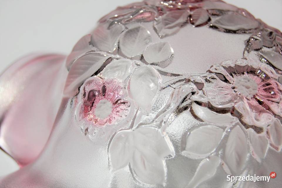 Walther Glas Rosella miska kwiat róża szkło różowy lubelskie Lublin
