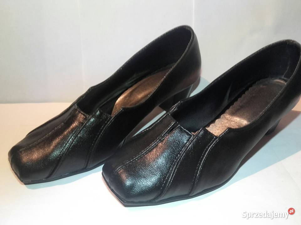 Buty damskie na obcasiku 5 skóra naturalna prod Katowice