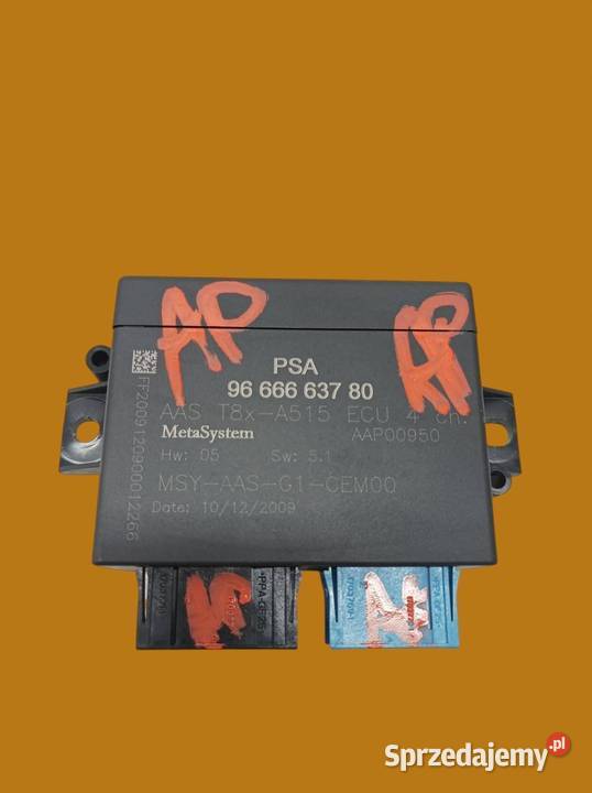 MODUŁ PDC PARKOWANIA 9666663780 Peugeot 3008 I Rok produkcji 2010