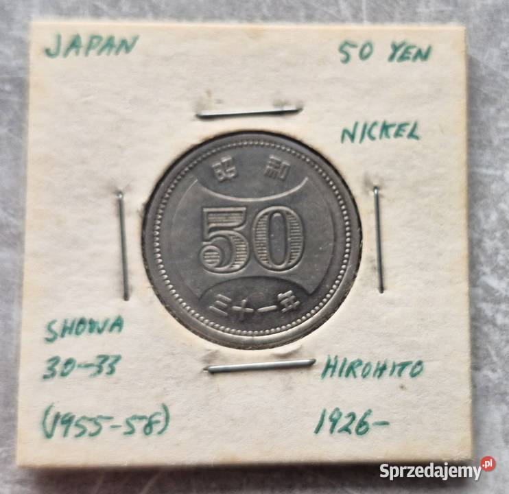 C2 JAPONIA 50 Yen 1955 r Wola Kruszyńska sprzedam