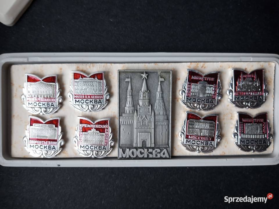 Przypinki MOSKWA z okresu CCCP Szczecinek sprzedam
