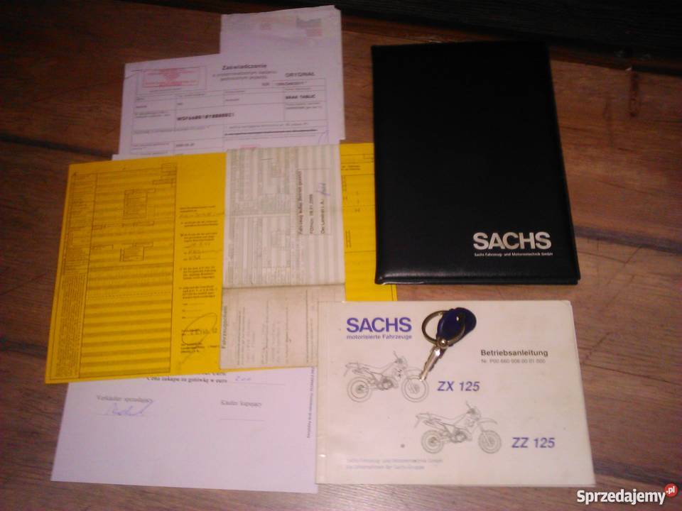 Sachs ZX 125 z papierami dt kmx mtx ts zz lc2 sprowadzony Orneta