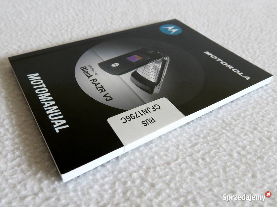 Motorola Razr V3 Matte Black in Alu Box Limited Kraków