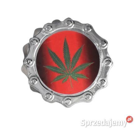 Srebrny Grinder Młynek do Suszu Tytoniu Zielony Ostrowy nad Okszą