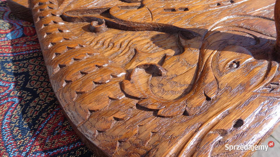 wieszak rzeźbiony motyw marynistyczny statki Pozostałe Strzelno