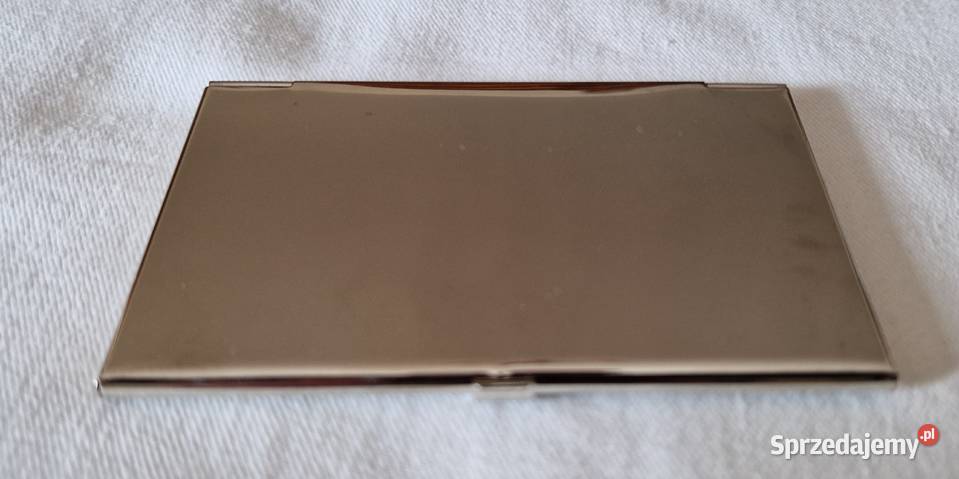 Metalowe etui na wizytówki z logo YorkshireTyne Warszawa