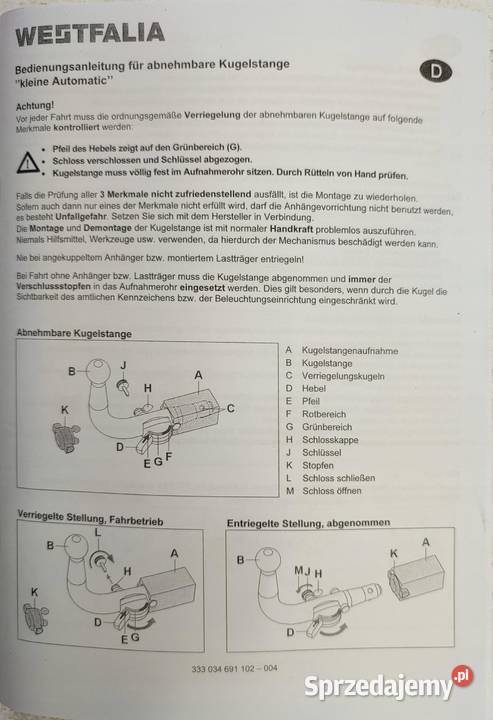 HAK HOLOWNICZY CITROEN C3 II DS3 20092016 9427CK