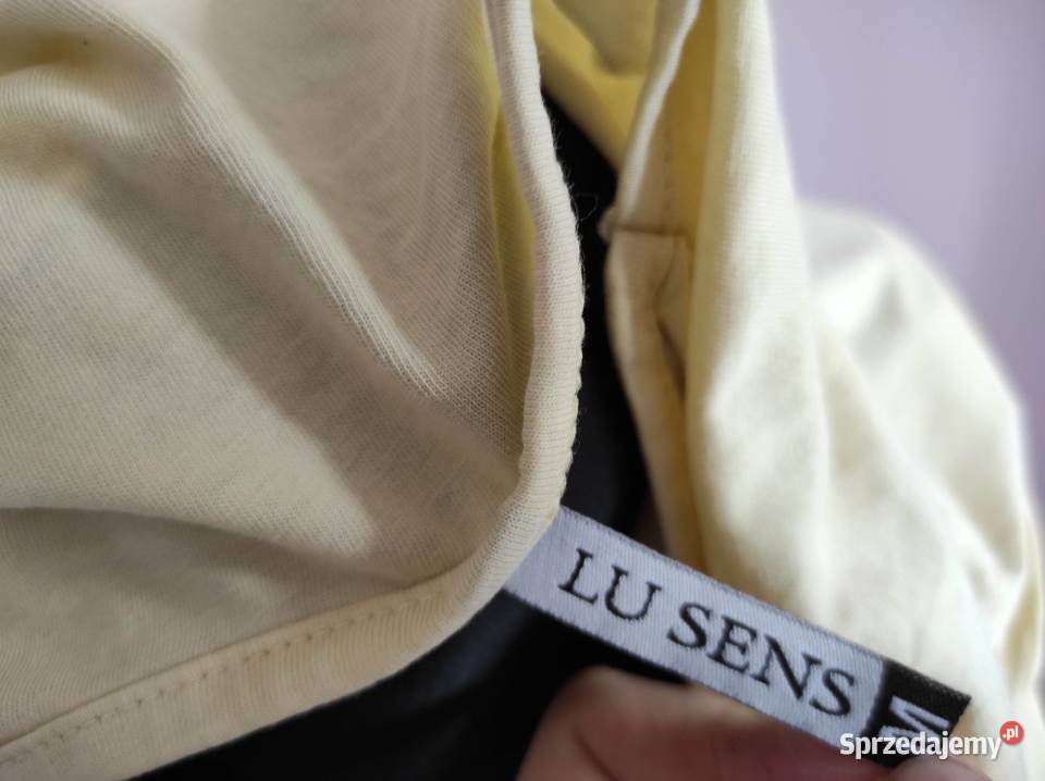 Lu Sens żółta bluzka z sercem 42 XL Płock