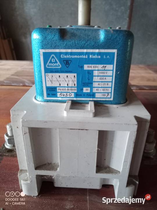 Rozłącznik WyłącznikRIN 630 rozłącznik 630A łódzkie Chajew sprzedam
