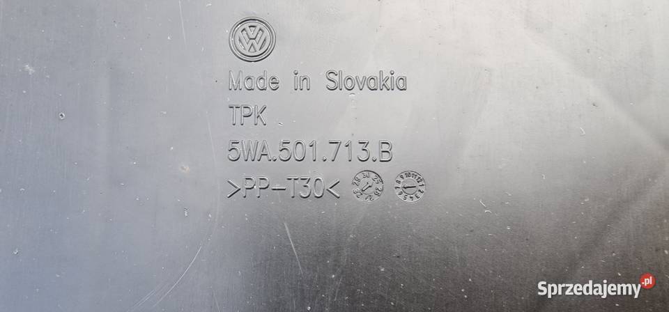 VW GOLF 8 VIII OSŁONA PODWOZIA PŁYTY 5WA501713B osobowe Bieleń