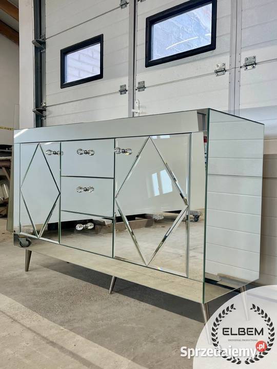 Lustrzana komoda lustrzane romby GlamourDOSTĘPNA mazowieckie Warszawa