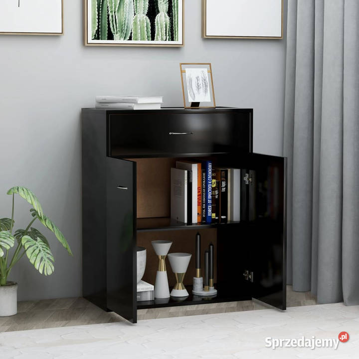 Szafka czarna 60x30x75 materiał drewnopochodny Warszawa