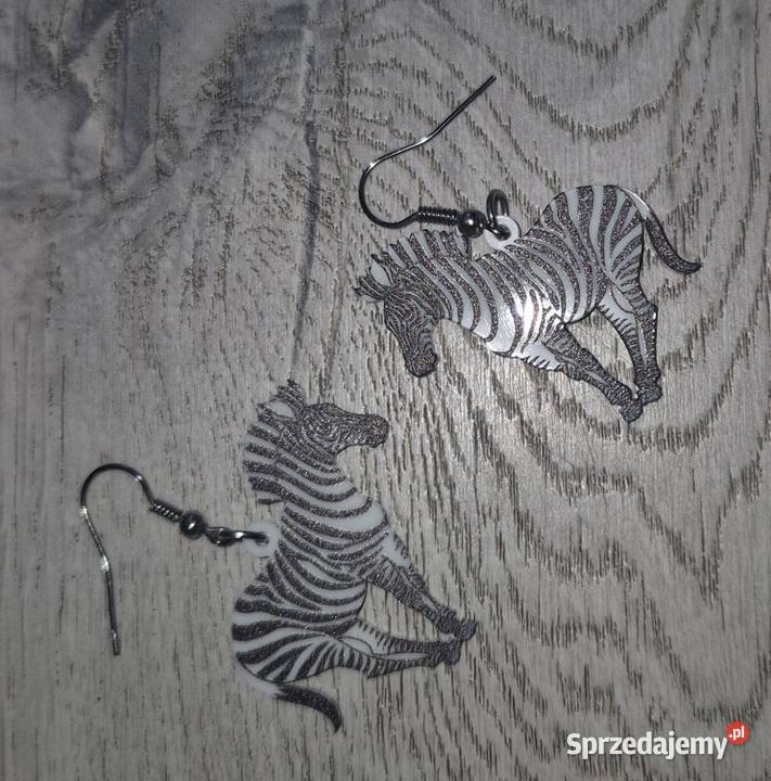 Kolczyki damskie Zebra Łódź
