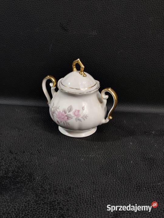 Piękna Porcelanowa Cukiernica w Róże FP Zajear łódzkie sprzedam