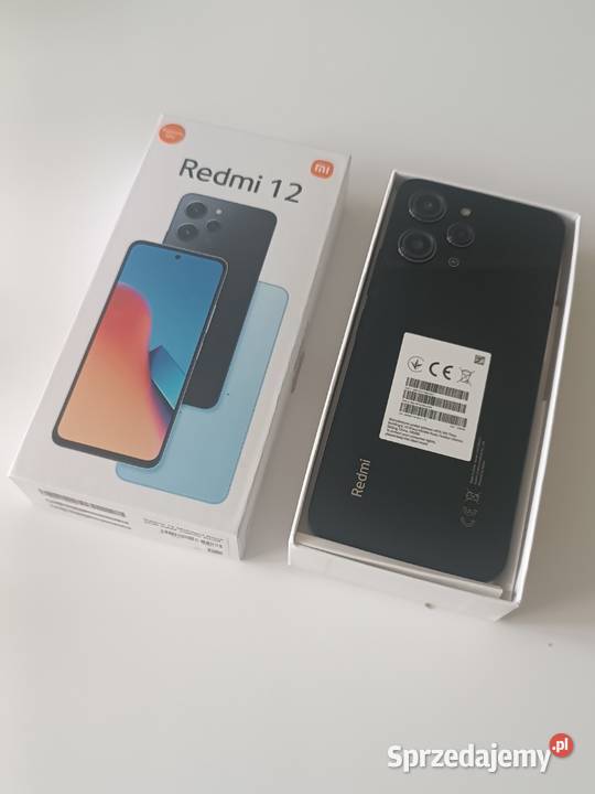NOwy NOWY Xiaomi Redmi 12 8GB RAM 256GB Czarny Telefony i Akcesoria Rzeszów sprzedam