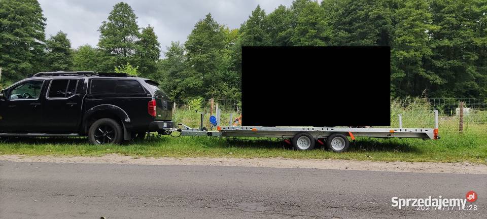 Przyczepa dwuosiowa platforma laweta uchylna Przyczepy Czerwieńsk sprzedam